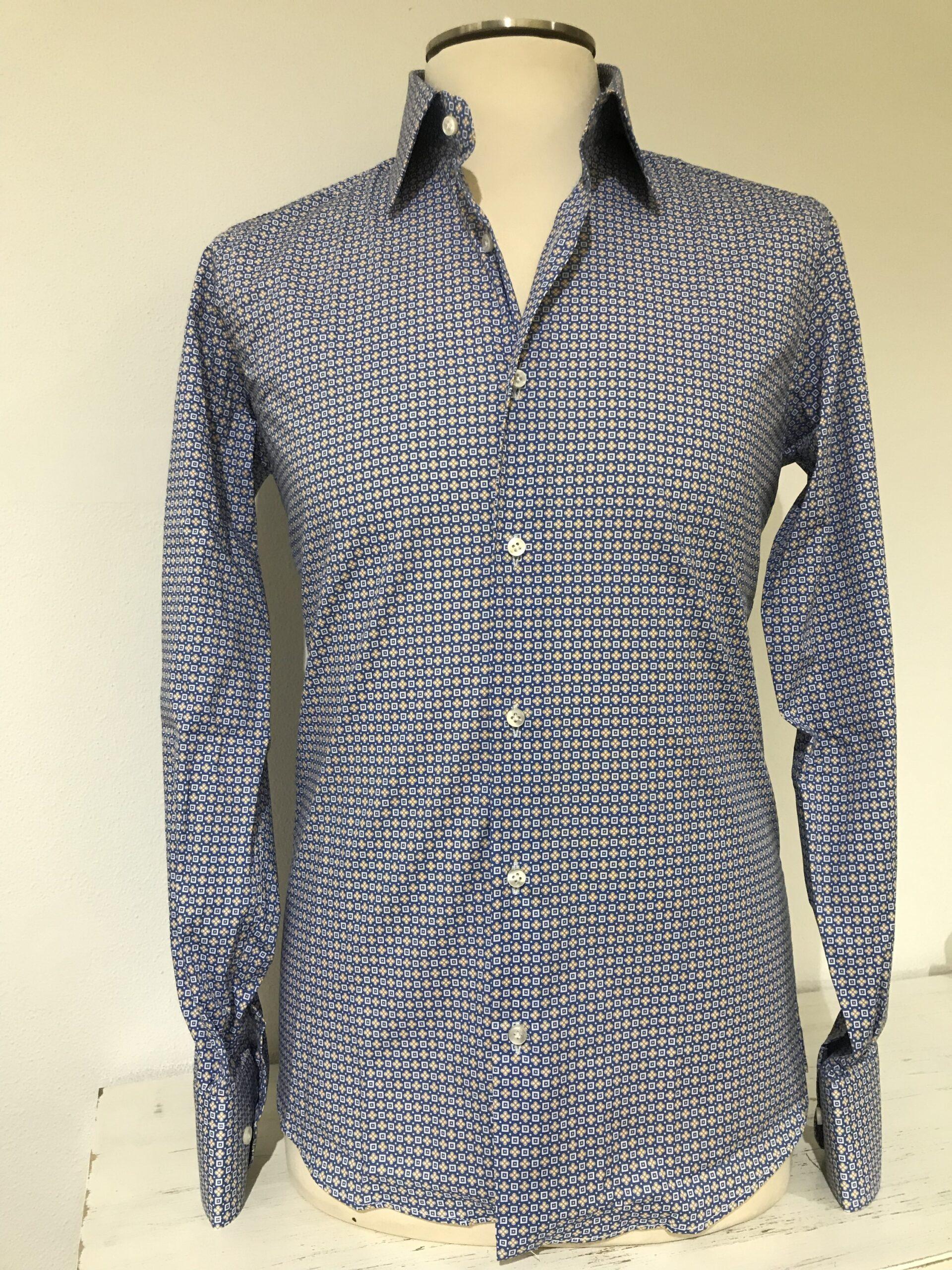 JCM Jey Coleman Camicia uomo microfantasia slim Fit