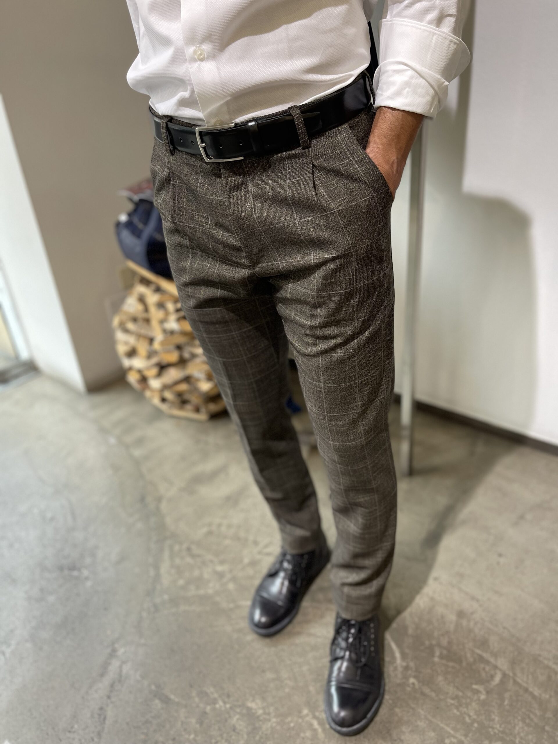 JCM Jey Coleman Pantalone uomo con pinces Exibit