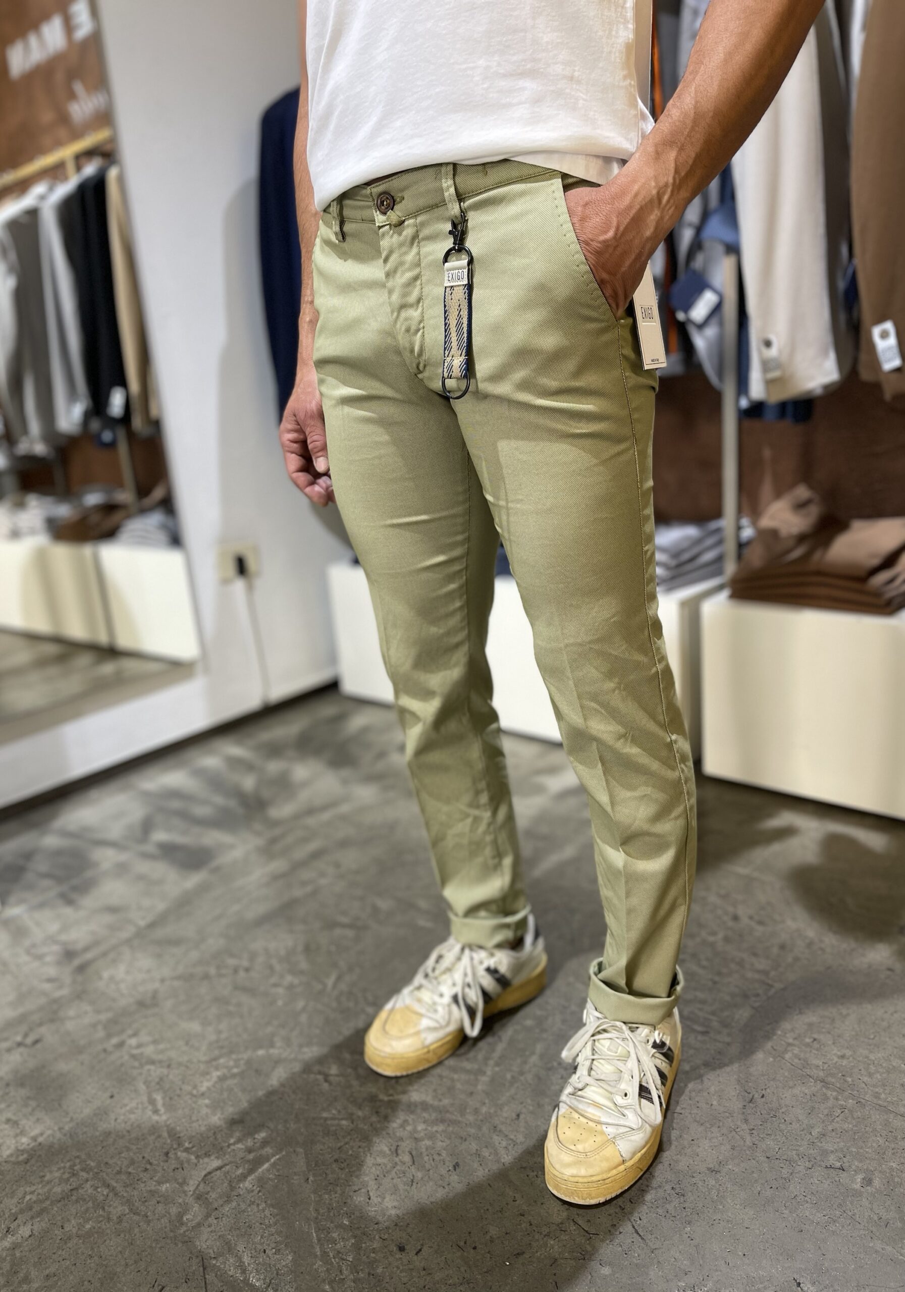 JCM Jey Coleman Pantalone uomo casual Exigo